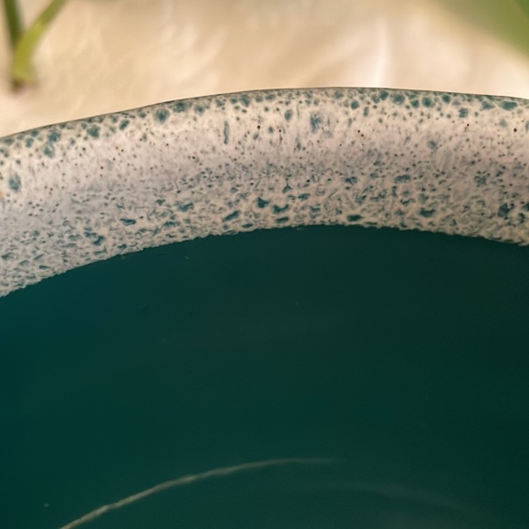 Vintage Oven Ware Drip Glaze Green Mixing Bowl - Picture 11 of 12